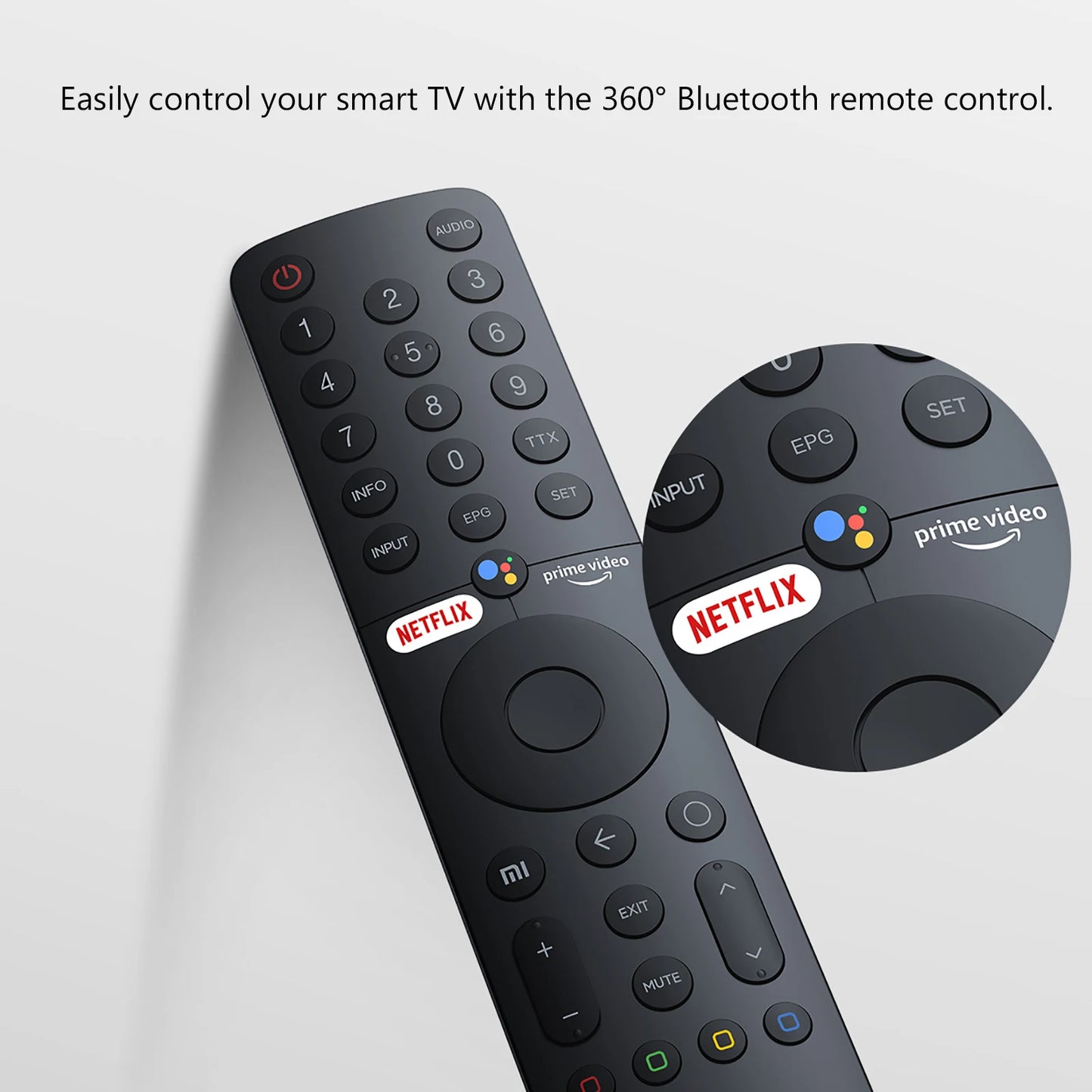 XMRM-19 360℃ Bluetooth Voice Remote Control for Xiaomi Mi TV Android 4K P1 Q1 Smart TV Fit for L32M6-6AEU L43M6-6AEU  L75M6-ESG