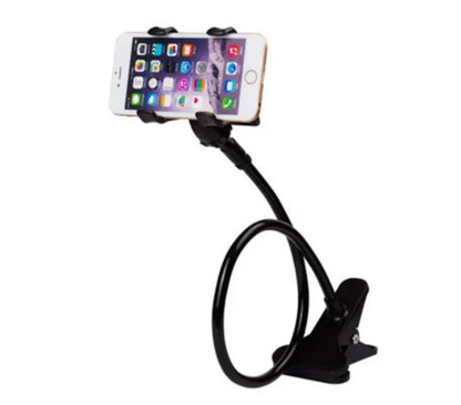 Universal Flexible Gooseneck Mobile Phone Holder – Adjustable Bed, Desk, and Table Clip Stand for Smartphones