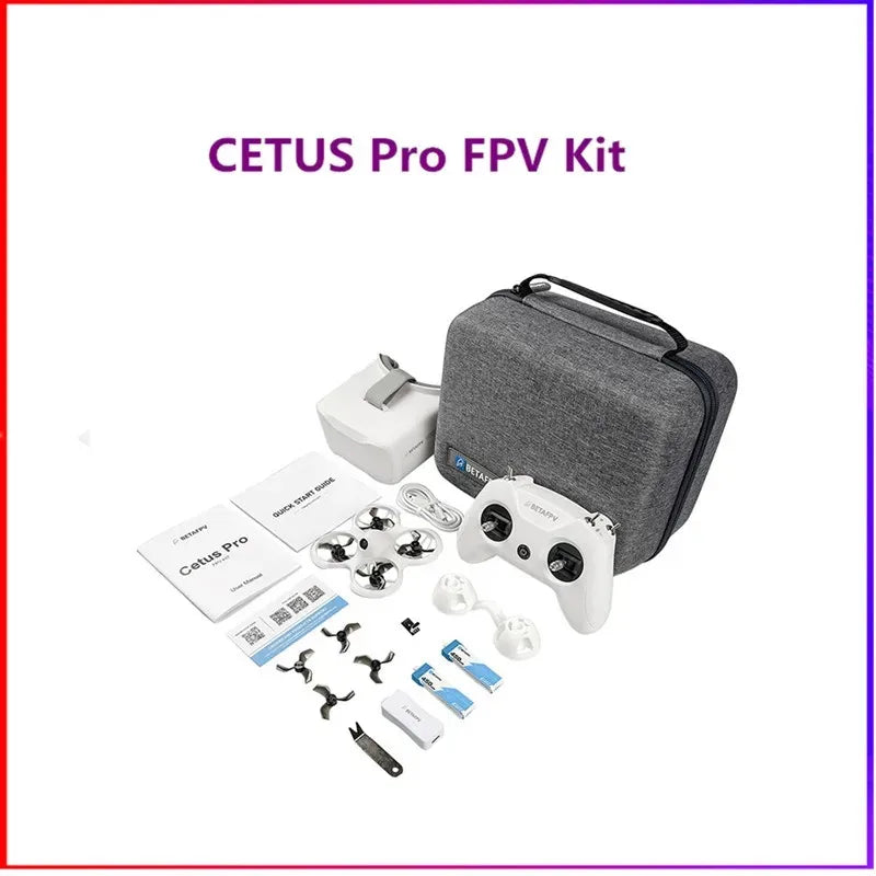 Cetus Pro FPV Kit - Includes VR02 Goggles, Literadio2 SE Transmitter, BT2.0 450mAh 1S Battery, Brushless Racing Drone Quadcopter