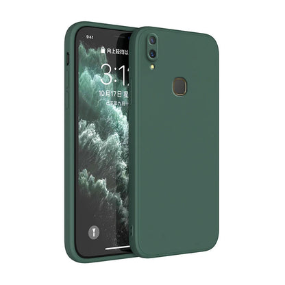 Luxury Liquid Green Silicone Phone Case for Xiaomi Redmi Note 5 6 7 8 8T 9 9s 10S 10 Pro Fundas Redmi 8 8A 9 9A 9C 10A 10C Cover Case