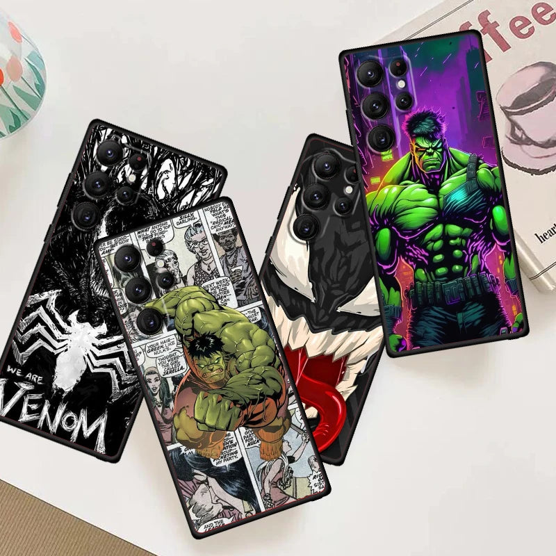 The Avengers Venom Hulk Black Phone Case – Compatible with Samsung Galaxy