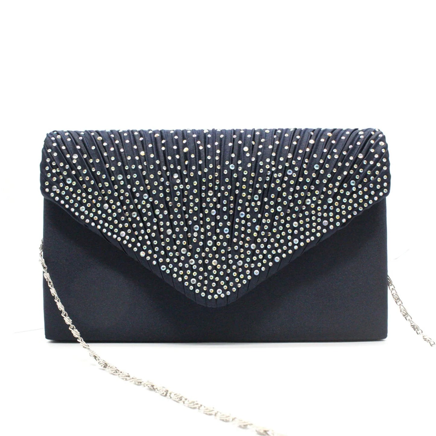 Women's Fashion Silk Belt Clutch – Elegant Evening Prom Handbag Purse.