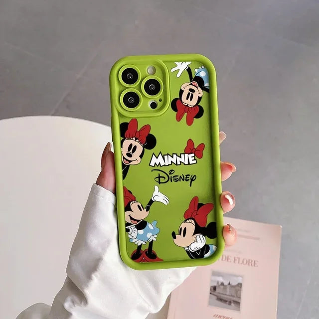 Disney Musse Pigg Minnie Mouse Söt Silikontelefonfodral