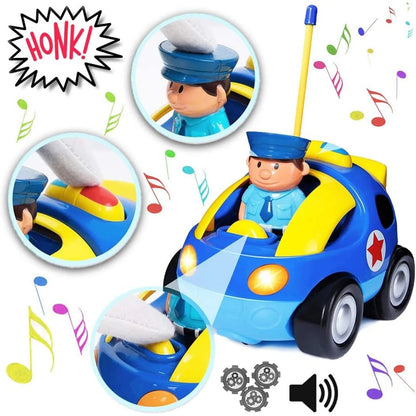 Remote Control Car: Toddler-Friendly, Police Car