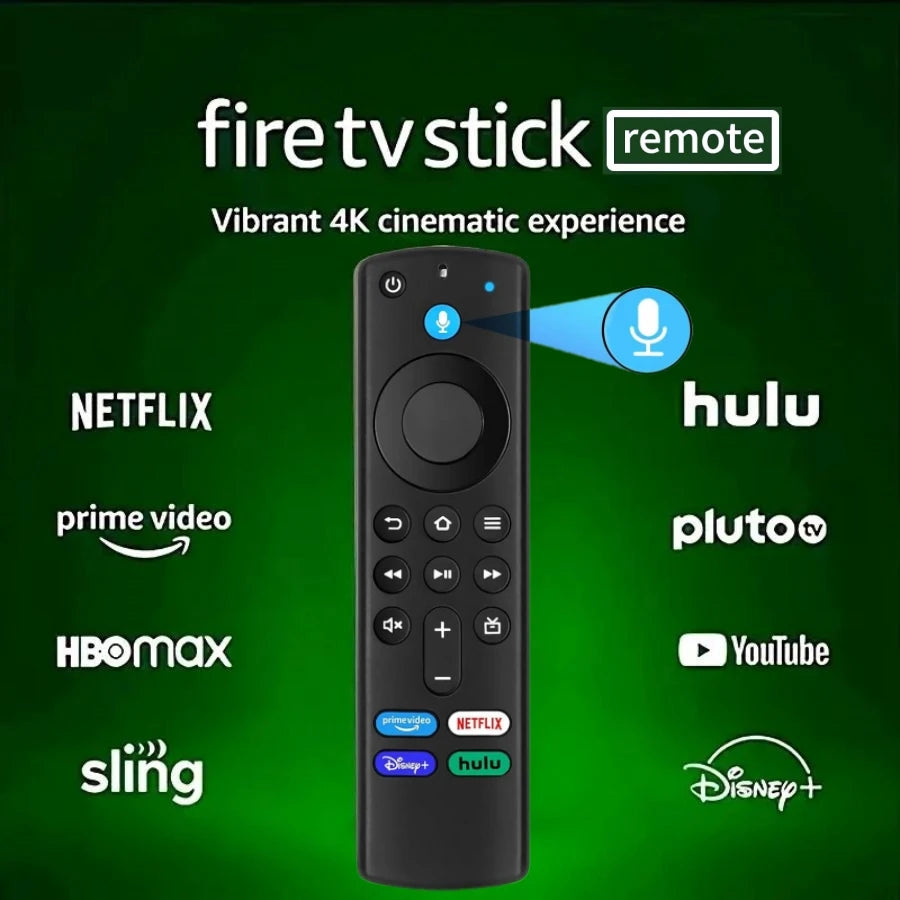 Ersättningsröstfjärrkontroll för Fire Stick TV 3:e generationens Smart TV Stick 4K MAX Lite Fire Cube Remote Fungerar med Alexa