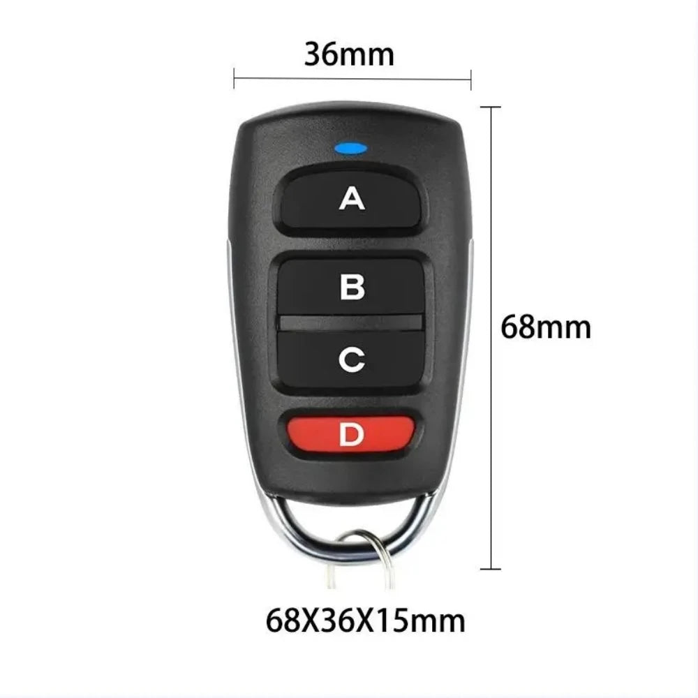 Wireless RF 433mhz Remote Control Copy Code Garage Door Gate Duplicator 433 Mhz Key Remote Opener