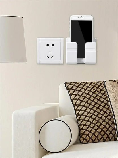 Wall mounted mobile phone holder adhesive mobile phone holder for bedrooms, living rooms, bathrooms, kitchens, and offices