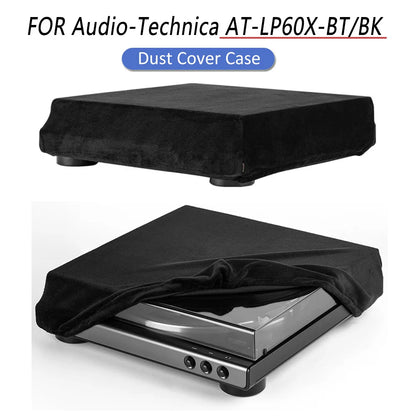 AT-LP60XBT/BK Dammskyddsfodral Automatisk Bluetooth-bältesdriven stereo skivspelare Mjukt dammskydd för Audio-Technica AT-LP60XBT/BK