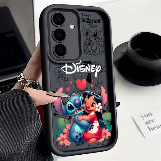 Angel And Stitch Koala Disney S24FE Phone Case For Samsung Galaxy S24 S23 S21 S20 Fe S25 Ultra S22 Plus 5G Shockproof Back Cover