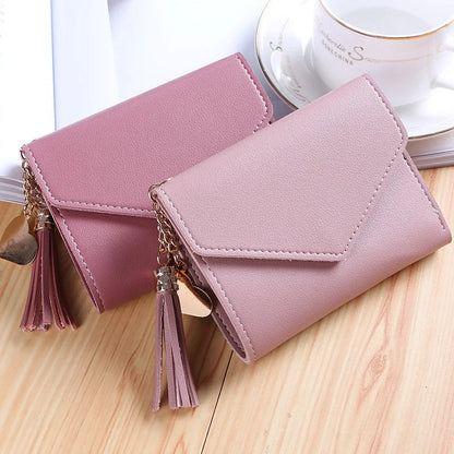 Luxury Tassels Wallet: PU Leather