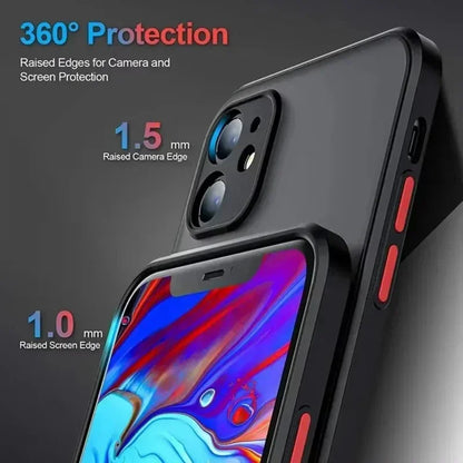 Luxury Matte Phone Case For iPhone 16 14 13 12 11 15 Pro Max Mini Soft Silicone Shockproof Case For iPhone 15 16 Plus XR XS MAX