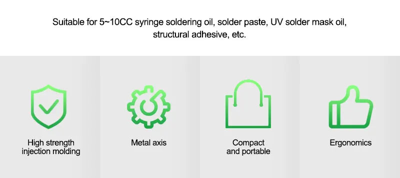 RELIFE RL-062D Arbetsbesparande 5-10CC Lödpasta Booster UV-lödmask Bläcksvetsoljeskjutare för reparationsverktyg för moderkort