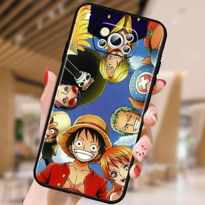 Anime Art Ones Pieces Case For Xiaomi: Black TPU Phone Case