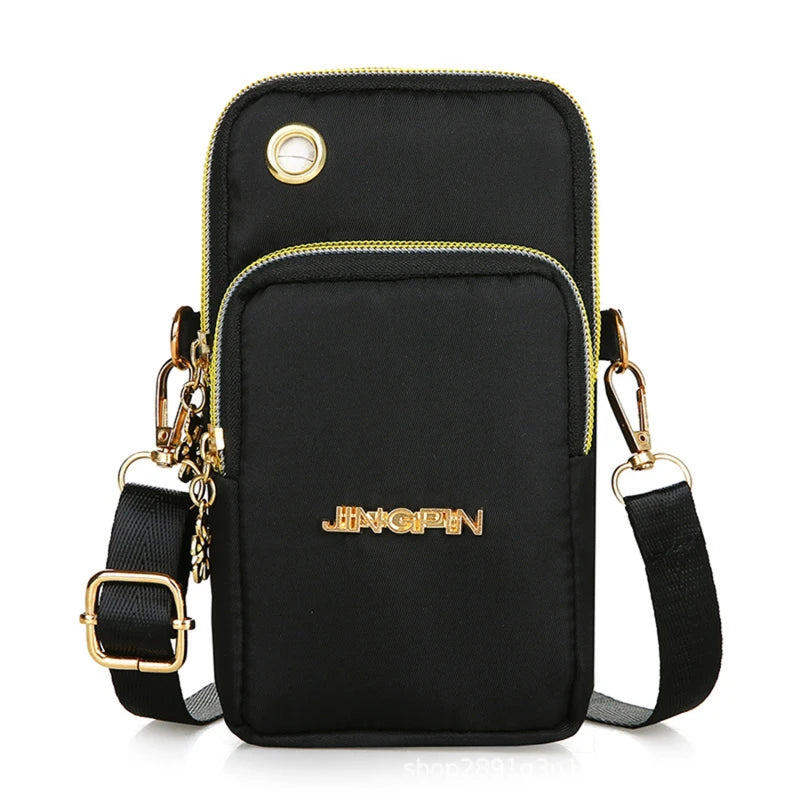 New Mobile Phone Crossbody Bags for Women – Fashion Female Shoulder Bag, Cell Phone Pouch with Headphone Plug, Large Capacity Wallet.