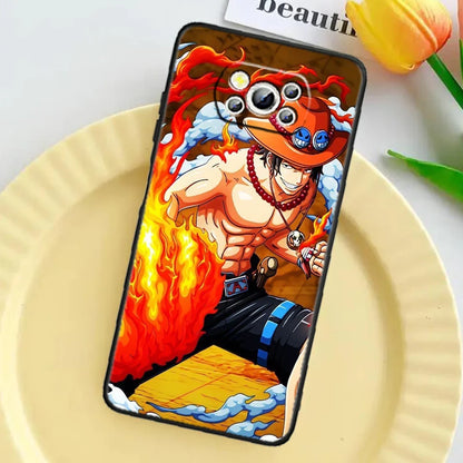 Anime Art Ones Pieces Case For Xiaomi: Black TPU Phone Case