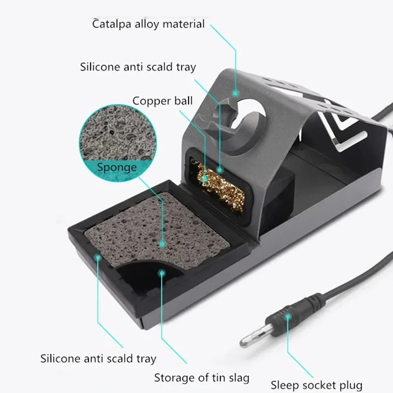 OSS T12-X PLUS Lödstation Elektronisk lödkolv med T12-tips för PCB-reparation Telefonkort Svetsreparationsverktyg