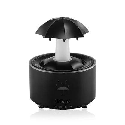 Rotating Umbrella Water Drop Air Humidifier – Colorful Night Lights, Mute Spray, Essential Oil Aroma Diffuser