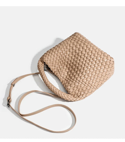 Luxury Woven Bag: Designer, Soft PU