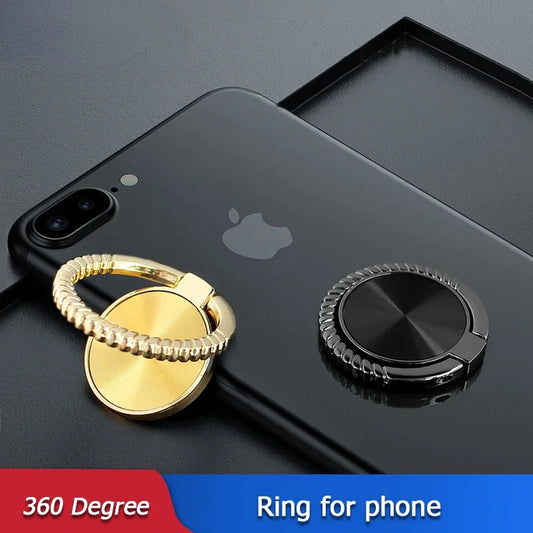 360° Rotaing Adjustabl Magnetic Car Mobile Phone Stand Metal Magnet Ring Holder Bracket Sticker for iPhone 14 13 Huawei Xiaomi