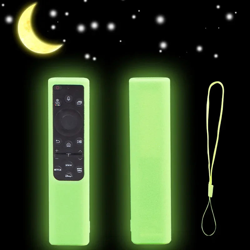 Silicone Protective Case For Samsung Solar Remote Control BN59-01385 And 01358D Silicone Case Luminous Anti-drop Cover