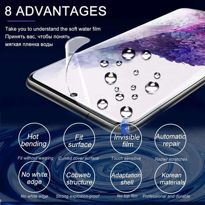 4Pcs Hydrogel Film Full Cover For Samsung Galaxy S23 S10 S20 S21 S22 S24 Ultra Plus FE A14 A23 A34 A54 Screen Protector Film