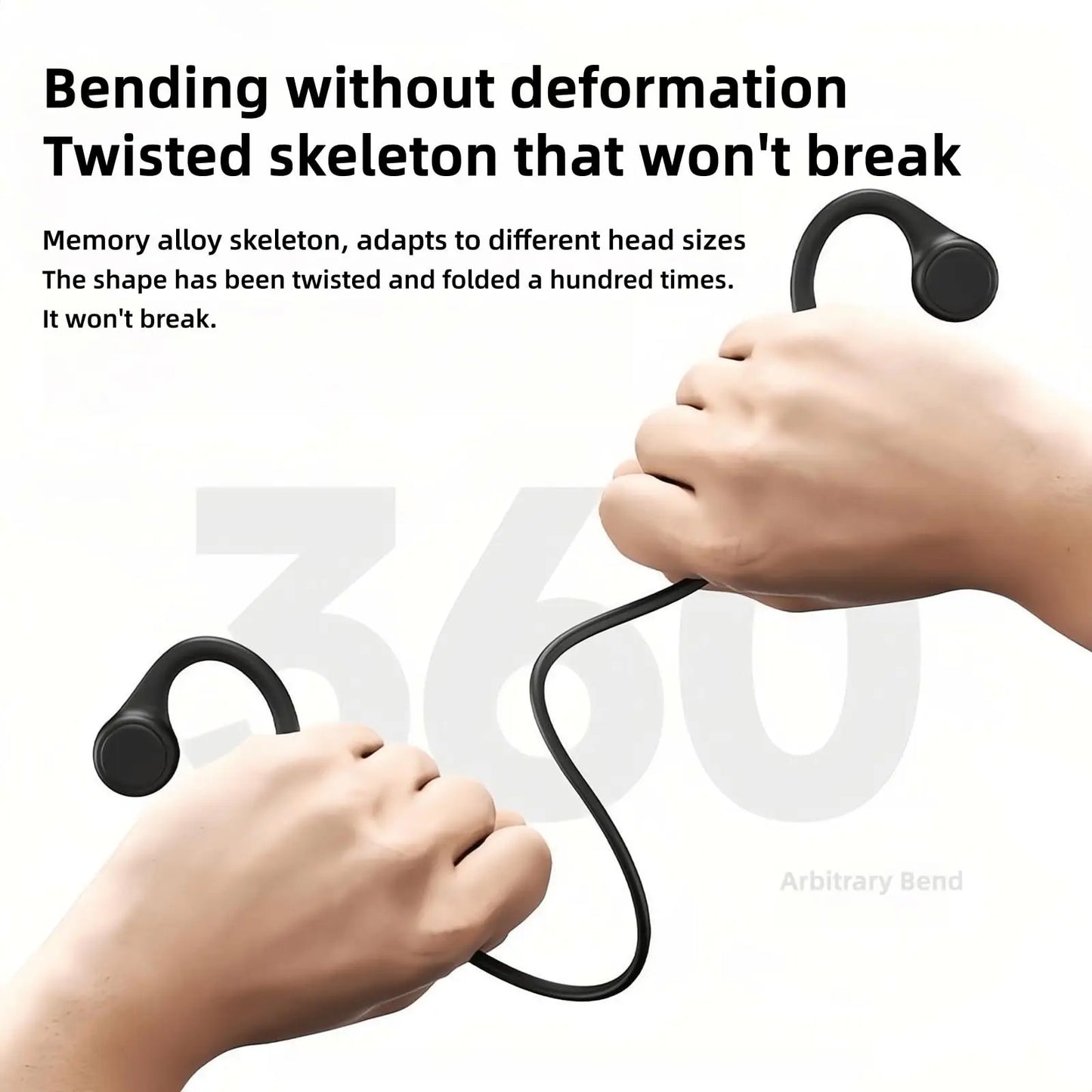 Xiaomi S3 Bone Conduction Neckband Wireless Earphones Bluetooth Headphones Sports Over Ear Headset With Mic Stereo Earbud