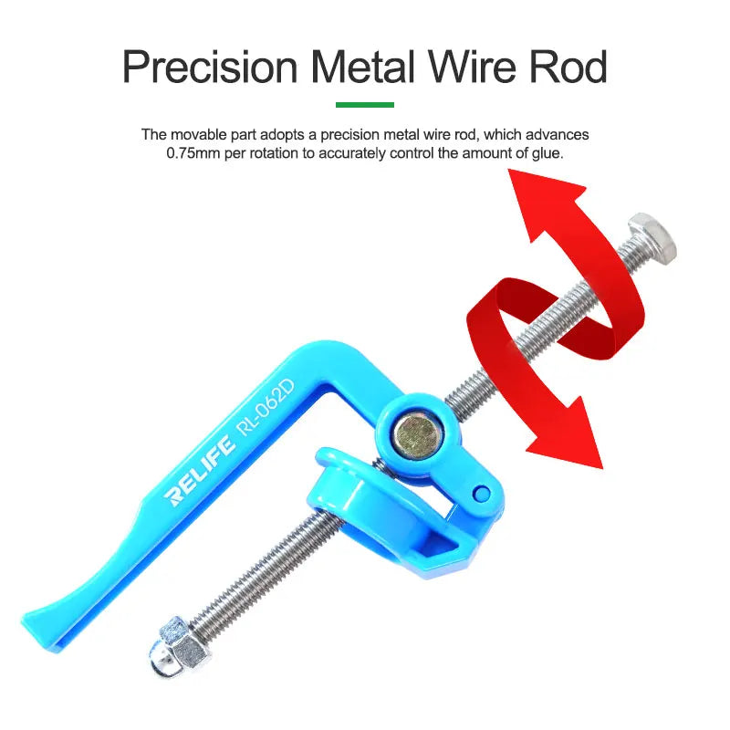 RELIFE RL-062D Labor-Saving 5-10CC Solder Paste Booster UV Solder Mask Ink Welding Oil Pusher for Motherboard Repair Tools