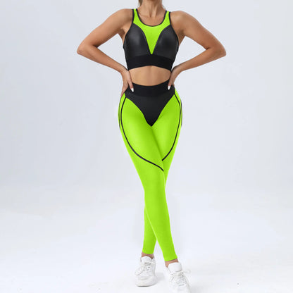 Women's High Waist Mesh Push Up Leggings