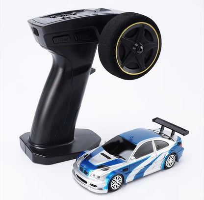 2.4G High speed Drift Rc Car 1/43 4WD Remote Control Car Four Wheel Drive Radio Controlled Mini GTR Racing Model Boy Toy Gift