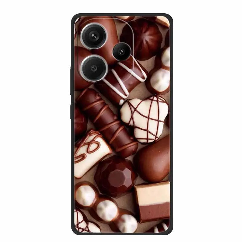 Animals Soft Silikon TPU bakstycke med Wolf Protective Bumper för Xiaomi POCO F6 5G – För POCO F6