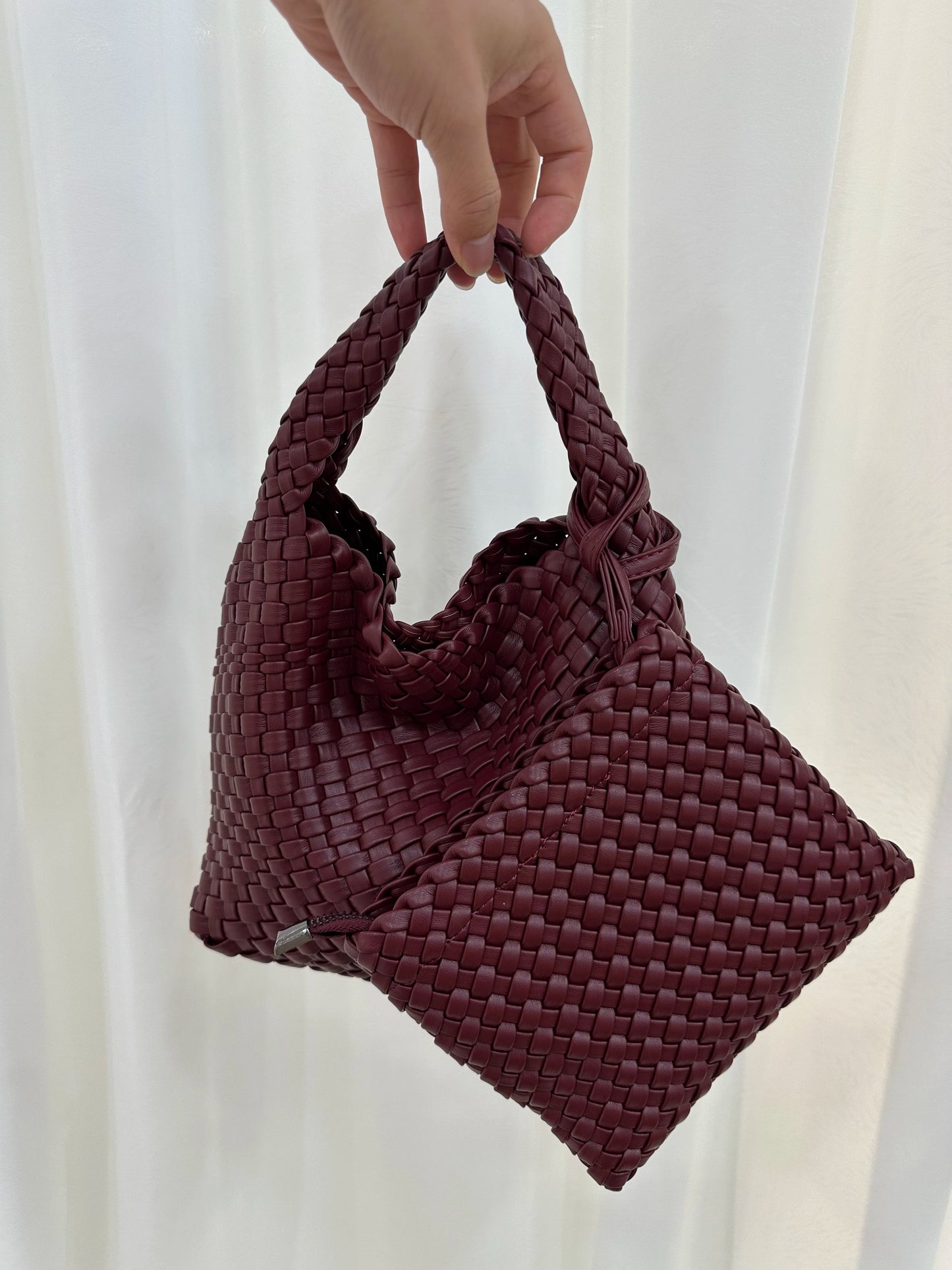 Luxury Woven Bag: Designer, Soft PU