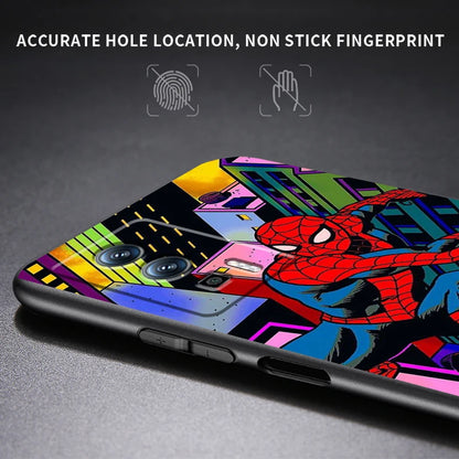 Marvel Avengers Spider-Man-fodral för Xiaomi: Svart TPU-telefonfodral