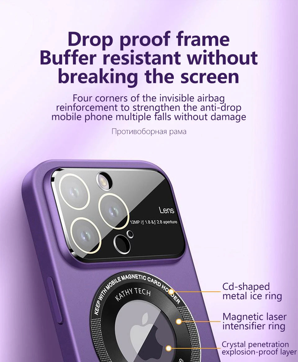 Pulple Luxury Matte Camera Lens Protector iPhone Cover