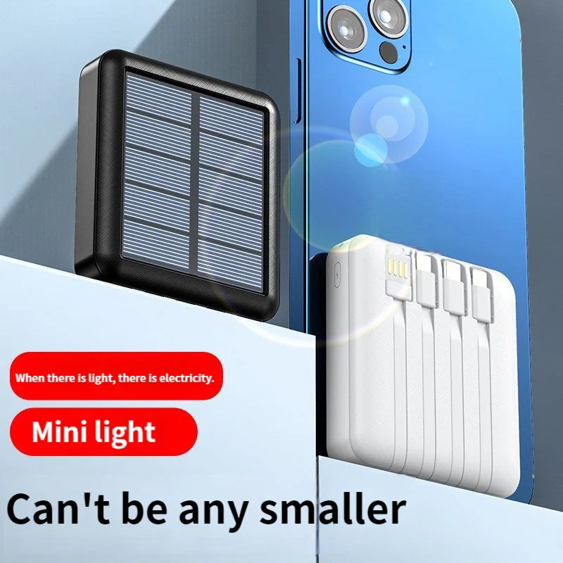 Lenovo 50000mAh Solar Power Bank with Dual USB & Flashlight