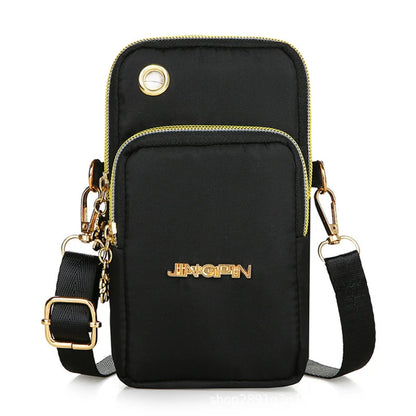 New Mobile Phone Crossbody Bags for Women – Fashion Female Shoulder Bag, Cell Phone Pouch with Headphone Plug, Large Capacity Wallet.