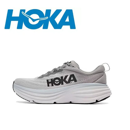 Hoka One Bondi 8 Road Running Shoes Silver