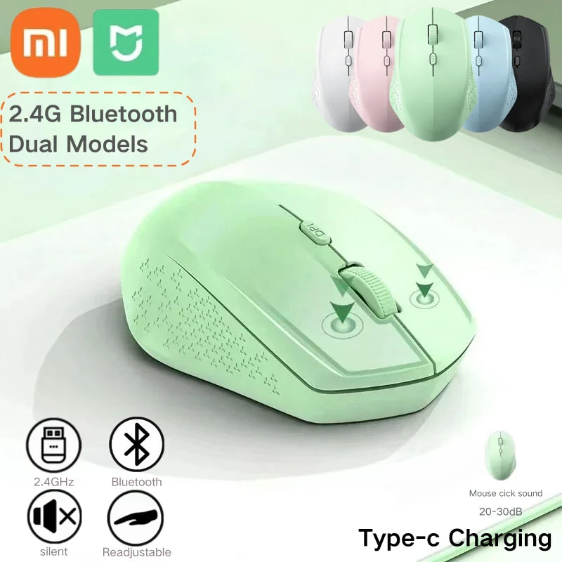 Xiaomi Mijia trådlös mus 2,4 GHz Bluetooth Dual