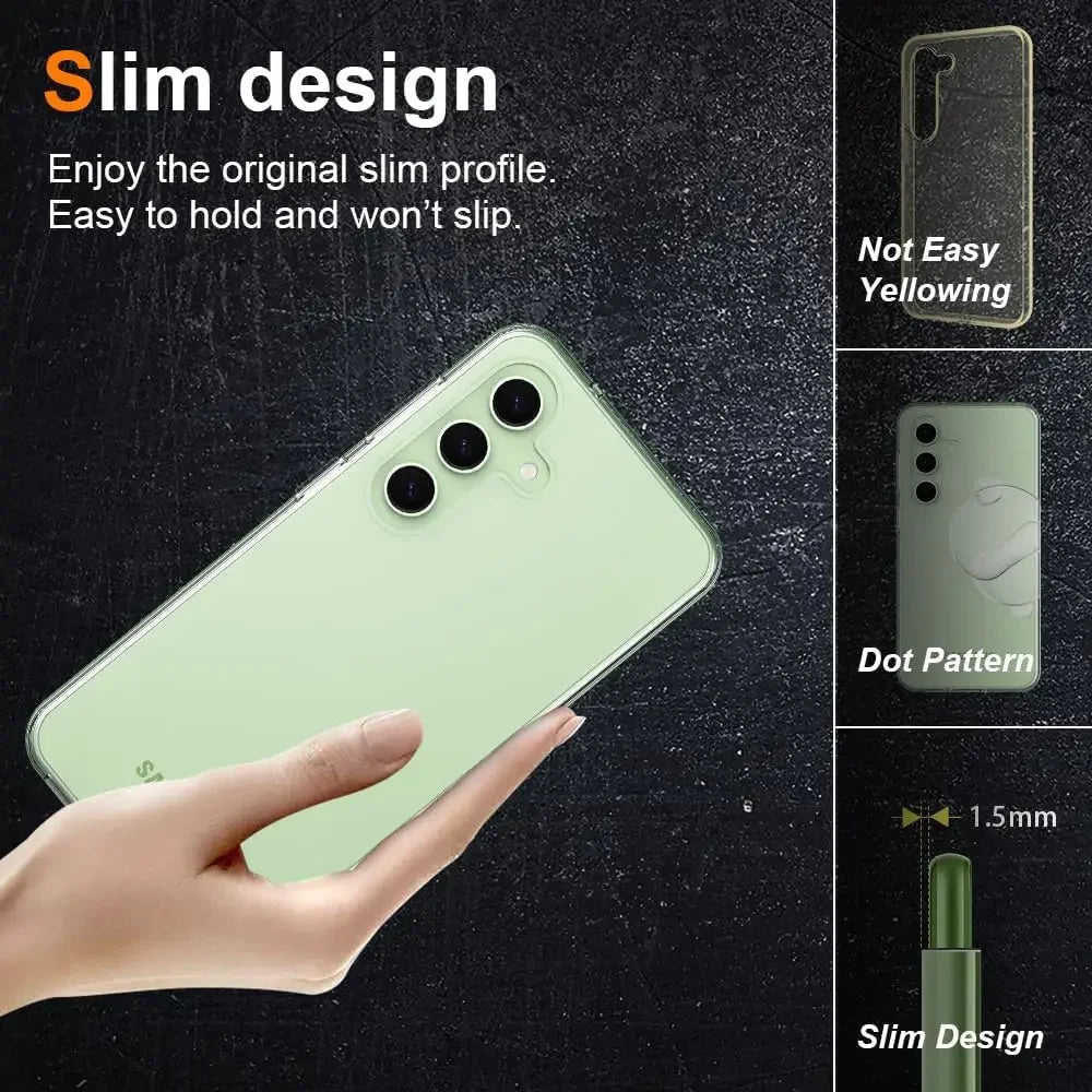 Ultra Thin Clear Silicone Soft Bumper Case for Samsung Galaxy A25