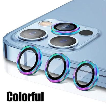 3Pcs Metal Lens Protector Glass For iPhone 14 Pro Max Back Camera Lens Protection Film For iPhone 13 Mini 14 15 Plus