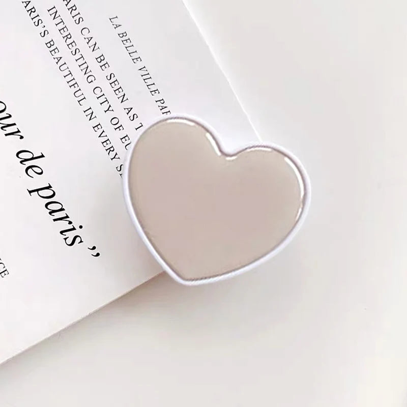 Cute Heart Sockets Grip Stand Universal Phone Holder Finger Ring Holder Griptok Stand Back Cover Clip Sticker Phone Accessories