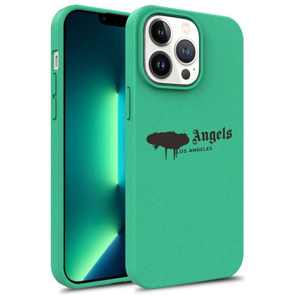 Green Silicone Soft Case Angel high quality Phone Cover for iPhone