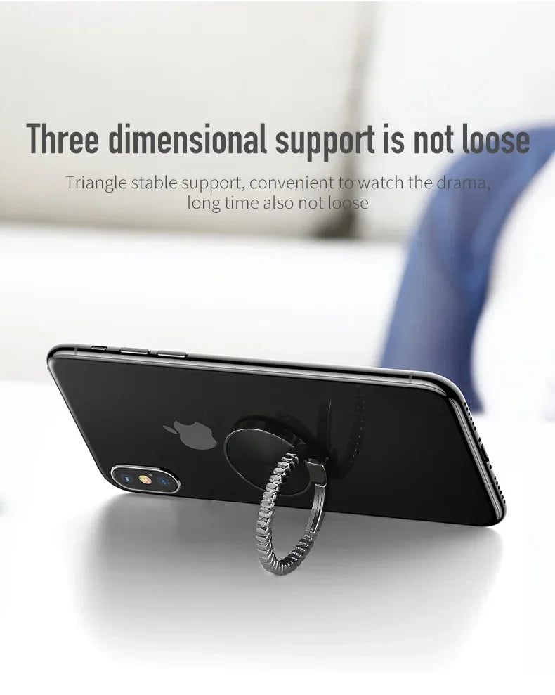 360° Rotaing Adjustabl Magnetic Car Mobile Phone Stand Metal Magnet Ring Holder Bracket Sticker for iPhone 14 13 Huawei Xiaomi