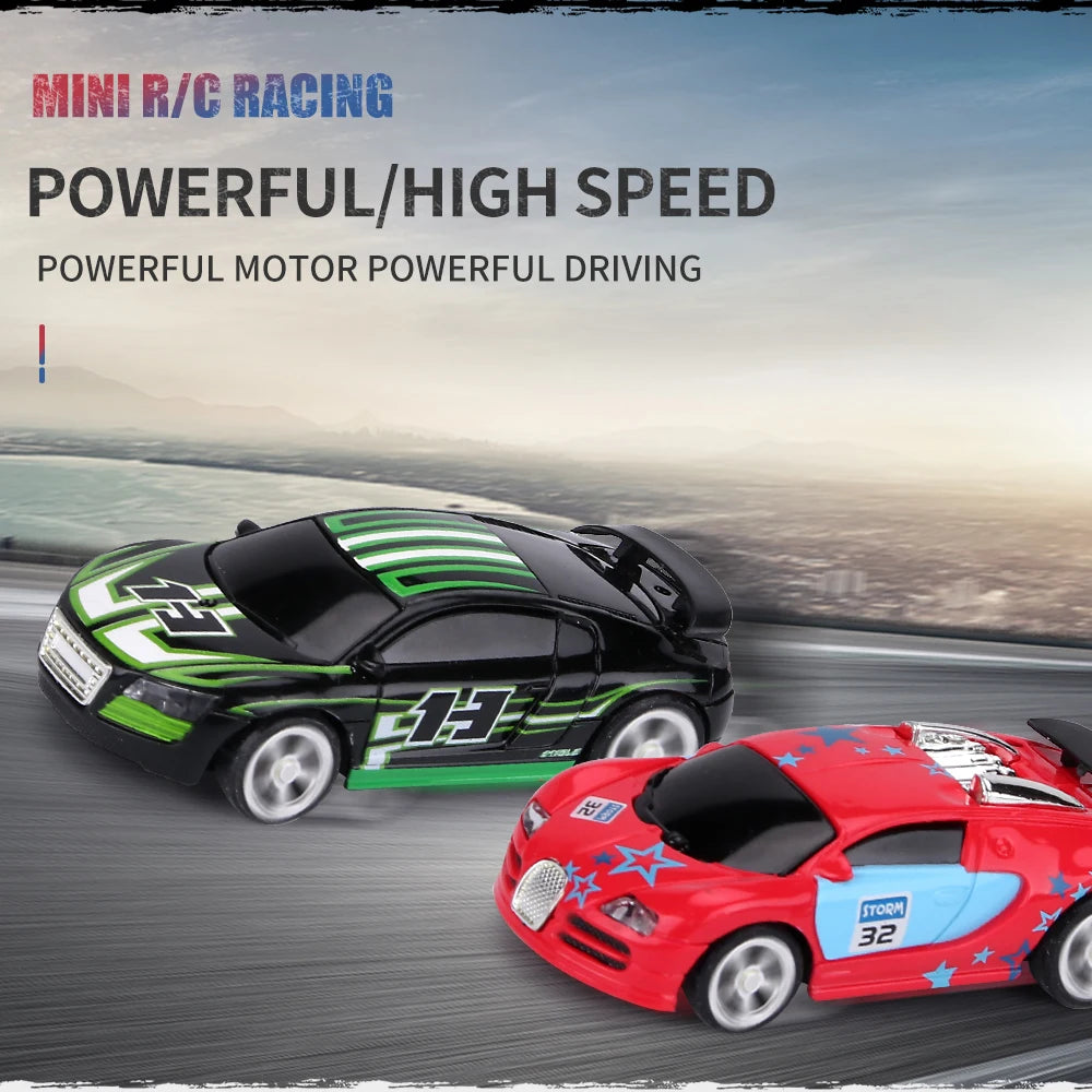 RC Car Mini Can Box Speed ​​Sport App Fjärrkontroll Fordon Micro High Speed ​​Racing Leksaker Present För Barn Pojkar Flickor Barnleksak