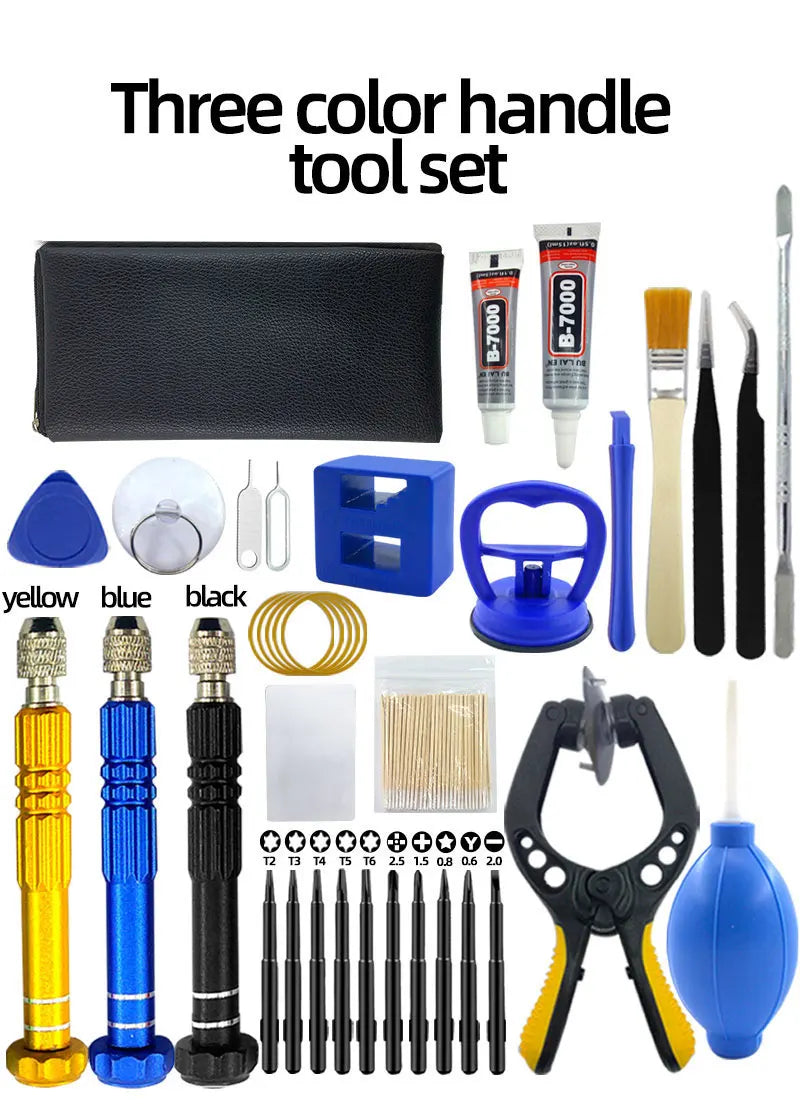 Mobile phone repair tool,screwdriver, tablet battery disassembly, screen opening, dust cleaning, disassembly set, small pentagon