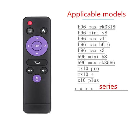 IR Remote Control For Android TV Box H96 max/tX3/X96/X88/HK1 MAX/H40/MX1/TX6S/MX10PRO/T95/QBOX Replacement Remote Controller