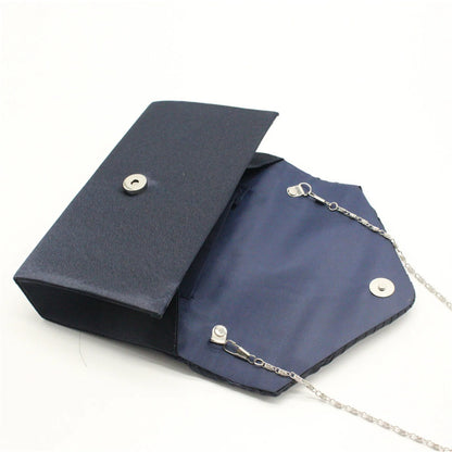 Women's Fashion Silk Belt Clutch – Elegant Evening Prom Handbag Purse.