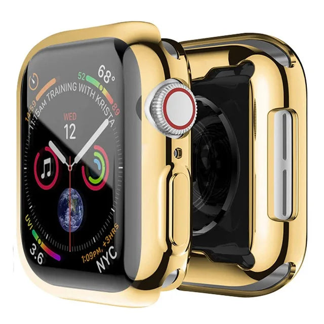 Skärmskydd för Apple Watch Case Ultra 2 49 41 44 40 45 42mm TPU Bumper Cover Tillbehör för iWatch Series 10 9 8 7 SE 6 4