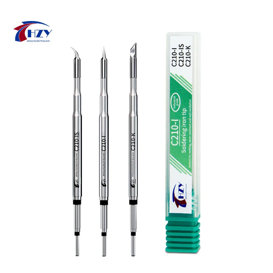 HZY C210-K/I/IS Soldering Iron Tips 210 Heating Core Efficient Heat Conduction for JBC/Sugo/Aifen T210 T26 A9 Soldering Station