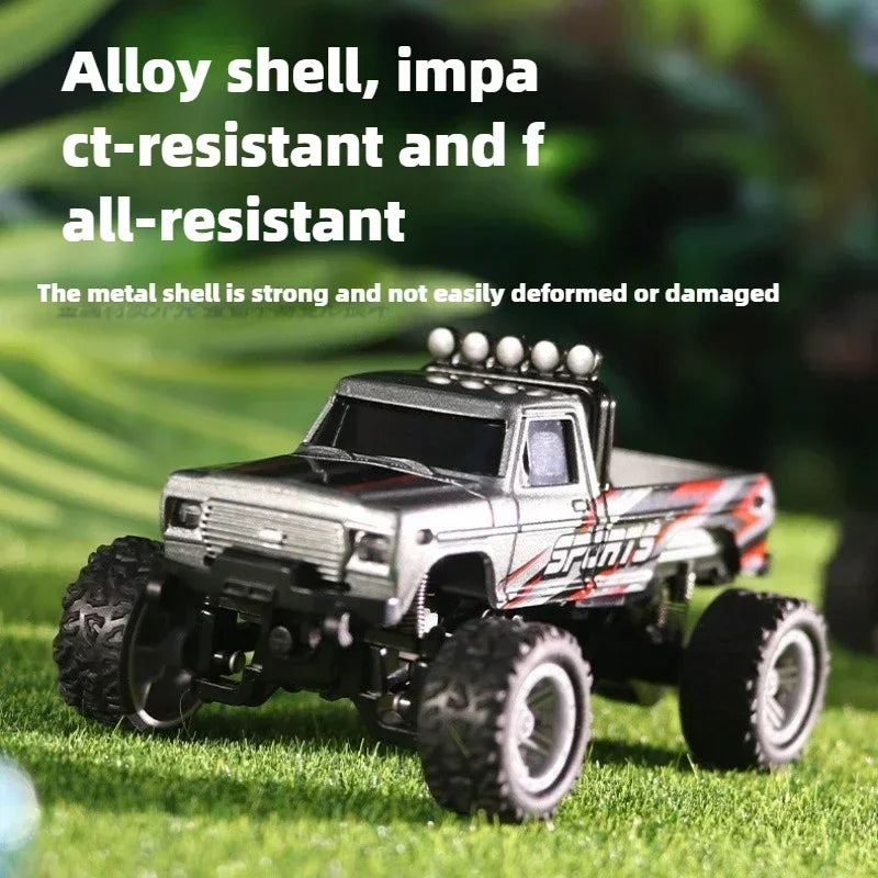 RC Cars 1:64 Metal Mini Drift Rc Car Remote Control Car High-Speed Off-road Climbing Racing Cars Children's Toys for Kids Custom