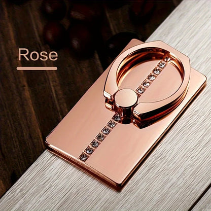 Luxury Diamond Finger Ring Holder Stand Grip 360 Rotating for IPhone 15 13 Huawei Xiaomi Samsung Phone Ring Mobile Phone Holder